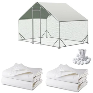 Chicken Coop Cover Waterproof and UV, 11.3 * 6.3 FT Chicken Run Cover for Win... - Picture 1 of 5