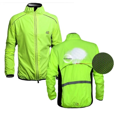 Cycling Jacket Soft Shell Long Sleeve Bike Coat Breathable Running Top - Image 1 of 4