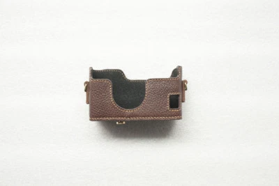 Handmade Genuine Real Leather Half Camera Case Bag Cover for Nikon 35Ti 28Ti - Image 1 of 4