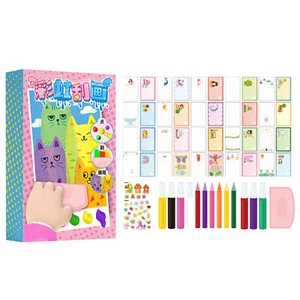 Kid Rainbow Scratches Art Scratch Painting Set Handmade Postcards Kit for Boys - Picture 1 of 11