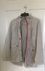 Urban Republic Jacket Girls Size XL (16) Beige Cotton Polyester Zip Up Hood - Picture 1 of 8