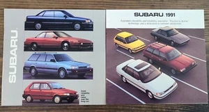 1990 and 1991 Subaru Full Line Sales Brochures Justy LEGACY LOYALE  XT - Picture 1 of 6