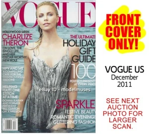 COVER ONLY - VOGUE US December 2011 CHARLIZE THERON Annie Leibovitz - Picture 1 of 2