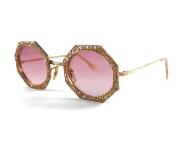 RARE VINTAGE CHRISTIAN DIOR TURA ORNAMENTED CRYSTALLINE GEMS 1960 SUNGLASSES - Image 1 of 4