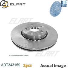 2X BRAKE DISC FOR TOYOTA AVENSIS LIFTBACK T22 1CD FTV 3ZZ FE 1ZZ FE BLUE PRINT