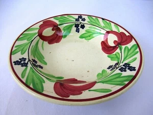 Antique Spongeware Pottery Rice Plate Soup Bowl Spatterware English Pottery*F103 - Picture 1 of 6