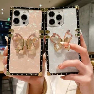 Butterfly Hold Shell Luxury Phone Case For Google 6 7 Pro Tecno Camon 17 Spark 7 - Picture 1 of 14