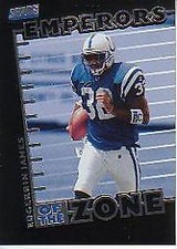 1999 Stadium Club Emperors of the Zone Colts Football Card #E7 Edgerrin James