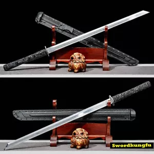 Battle Ready Chinese KUNGFU Dao Tactical Knife Manganstahl Breitschwert Schwert - Bild 1 von 12