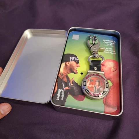 Hollywood Hulk Hogan WCW/NWO Pocket Clip Watch Stainless Steel 1998 Cover