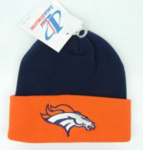 SOMBRERO GORRA GORRA GORRO ATLÉTICO DE 2 TONOS DENVER BRONCOS NFL VINTAGE TEJIDO RETRO LOGOTIPO ATLÉTICO ¡NUEVO! - Imagen 1 de 2