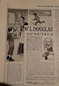 1918 W.L. Douglas Men's Shoes Boy School Teacher Ruler vintage ad - Picture 1 of 1