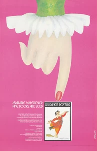 Original Vintage Poster Dance Ballet Polish Modern Pink Little Girl's Room Fun - Picture 1 of 1