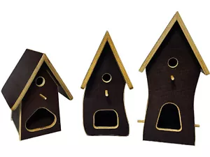 Vogelvilla Vogelfutterhaus Nistkasten Futterhaus beschichtete Siebdruckplatte - Bild 1 von 9