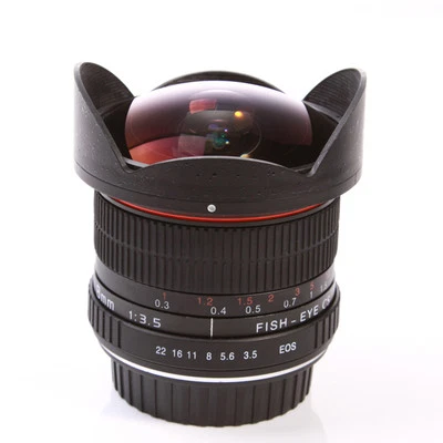 Super-Wide Fisheye lens 8mm f/3.5 for Canon EOS 1D 5D 7D 70D 60D 650/700/100D - Image 1 of 4