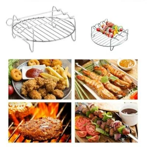 Holder Air Fryer Accessories Bakings Tray Air Fryer Grill Racks Barbecue - Picture 1 of 14