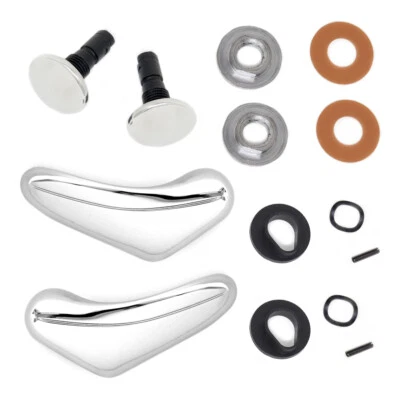 Kit de manija de ventana de ventilación de puerta camioneta Chevrolet Chevy C/K 67-72 par, C10 K10 Foto 1 de 3