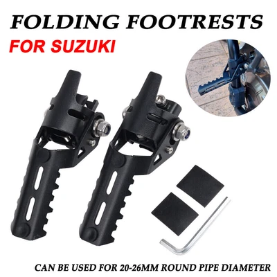 Abrazadera reposapiés plegables delanteros para motocicleta Suzuki GS250T GS150R GS300L Foto 1 de 4