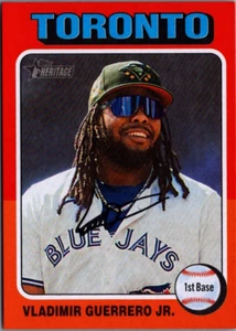 2024 Topps Heritage Team Città Nome Scambio Variazioni #508 Vladimir Guerrero Jr. - Foto 1 di 2