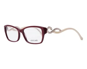 Roberto Cavalli Praecipua 937 069 Wine/Ivory Plastic Eyeglasses Frame 55-15-140 - Picture 1 of 1