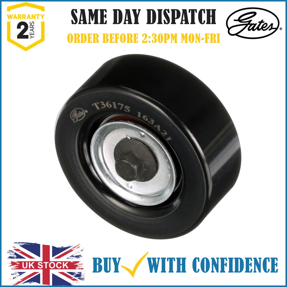 For Ford Galaxy 2 2.3 1995-2006 Gates Deflection Guide Pulley V-Ribbed Belt - Image 1 of 1