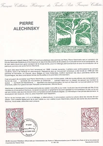 Document philatélique 1er jour 35- 1985 Tableau Pierre Alechinsky Peintre - Picture 1 of 1