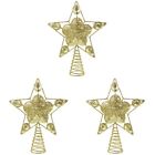  Set of 3 Christmas Tree Top Star Finals Angel Topper Decor Household