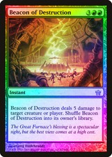 Beacon of Destruction FOIL Fifth Dawn NM Red Rare MAGIC MTG CARD ABUGames