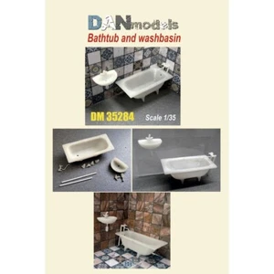 Bañera y Lavabo Modelo a Escala, Material - Resina Dan Modelos 35284 Escala 1:35 - Imagen 1 de 12