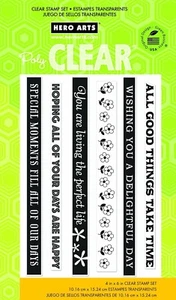 Estampillas transparentes Hero Arts de 6" x 4" Good Things CL669 - Imagen 1 de 1