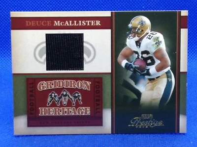 2006 Playoff Prestige Gridiron Heritage Materials Deuce McAllister #GH14 - Image 1 of 2