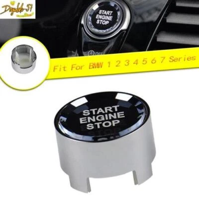 Cubierta de interruptor de botón de arranque de motor de cristal de cristal para BMW serie 1 2 3 4 5 6 7 Foto 1 de 4