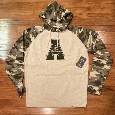 Appalachian App State Mountaineers Colosseum Salute to Service Camo Hoodie Small Cover