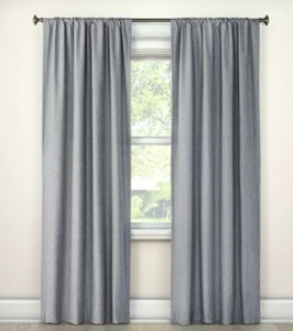 Heathered Thermal Room Darkening Curtain Panel Room Essentials 84" x 42" - Picture 1 of 6