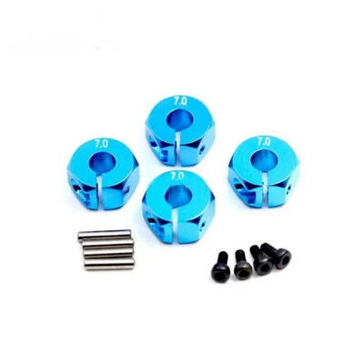 For HSP 1/10 RC Car Aluminium 7.0 Wheels Hex 12mm Hex Hubs Drive + Pins & Screws - Image 1 of 4