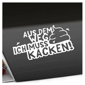 KIWISTAR Aus dem Weg Muss kacken! Shit Klo Termin csf0880 20 x 10 cm - Picture 1 of 26