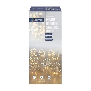 200 LED Ultra Bright Starburst String Lights Warm White Premier - Picture 1 of 1