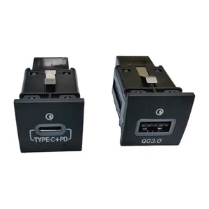 USB Ladegerät Buchse Steckdose· QC3.0 PD Für VW Golf MK5 MK6 Scirocco Jetta Eos - Bild 1 von 11