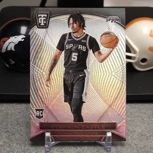 Stephon Castle Silver Mirror (RC) 2024-25 Panini Totally Certified #167 SA SPURS - Bild 1 von 2