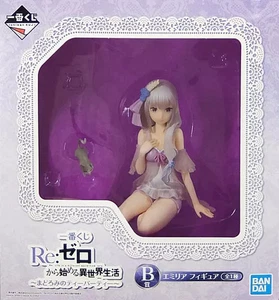 Re:ZERO Starting Life in Another World Emilia Pajama Figure with Puck Missing B - Picture 1 of 1
