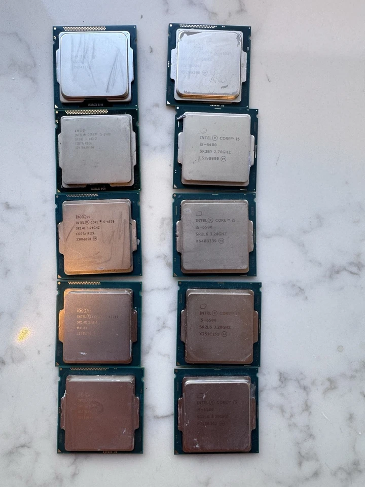 LOTE DE 10 CPU procesadores Intel Core i5-6ta generación 4ta 3ª 2ª LGA 1150 cuatro núcleos Foto 1 de 4