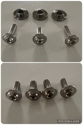 KIT VITI BRUGOLA CARENA ANTERIORE + KIT VITI BRUGOLA SOTTO PEDANA X BOOSTER MBK - Immagine 1 di 4