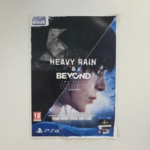 Heavy Rain & Beyond Two Souls PS4 Promotional Advert With Cut Out Origami Figure - Picture 1 of 4