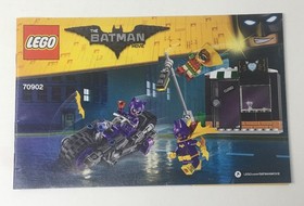 Lego 70902 Batman Catwoman Catcycle Instruction Manual Book Only - No Bricks