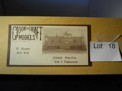 Lot 18: Gloor Craft Models Union Pacific CA-1 Caboose Car Wood kit #515 O scale - Image 1 of 4