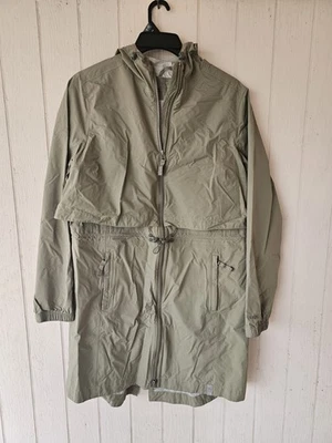 LL Bean Meridian Rain Coat Eucalyptus Green Size L Zip Up Hooded - Image 1 of 4