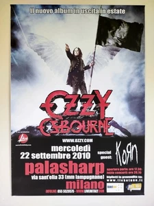 OZZY OSBOURNE Original concert poster. Palasharp Milan Italy  22.09.2010. - Bild 1 von 1