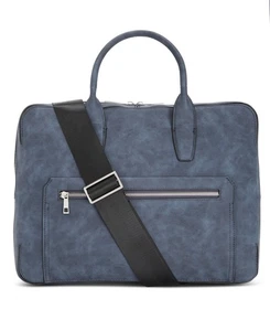 Alfani Mens Messenger Bag Blue One Size - Picture 1 of 4