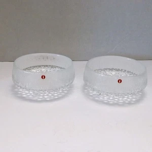 2 fruteros de postre Iittala Ultima Thule Glass de 4" x 2" Finlandia - Imagen 1 de 4