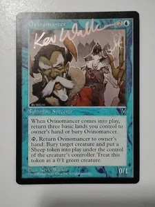 Ovinomancer signiert Kevin Walker Künstler (39/167) Visionen NM MTG Magic Gathering  - Bild 1 von 4